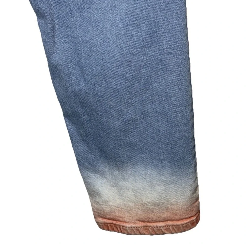 J. Jill Denim Authentic Fit Slim Ankle Jeans Blue Ombre Dip Dye Womens‎ Size 14
